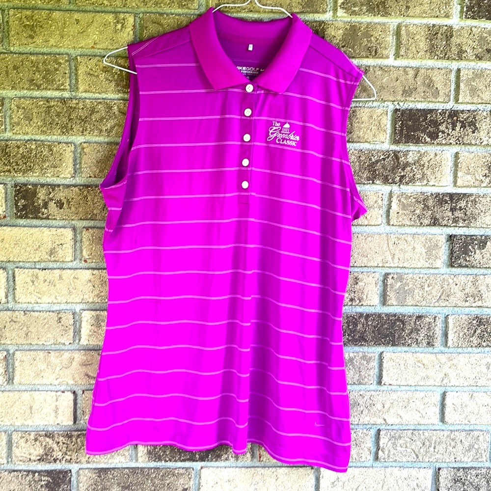 Nike Dri-Fit sleeveless Golf polo featuring The Greenbrier Classic- size XL